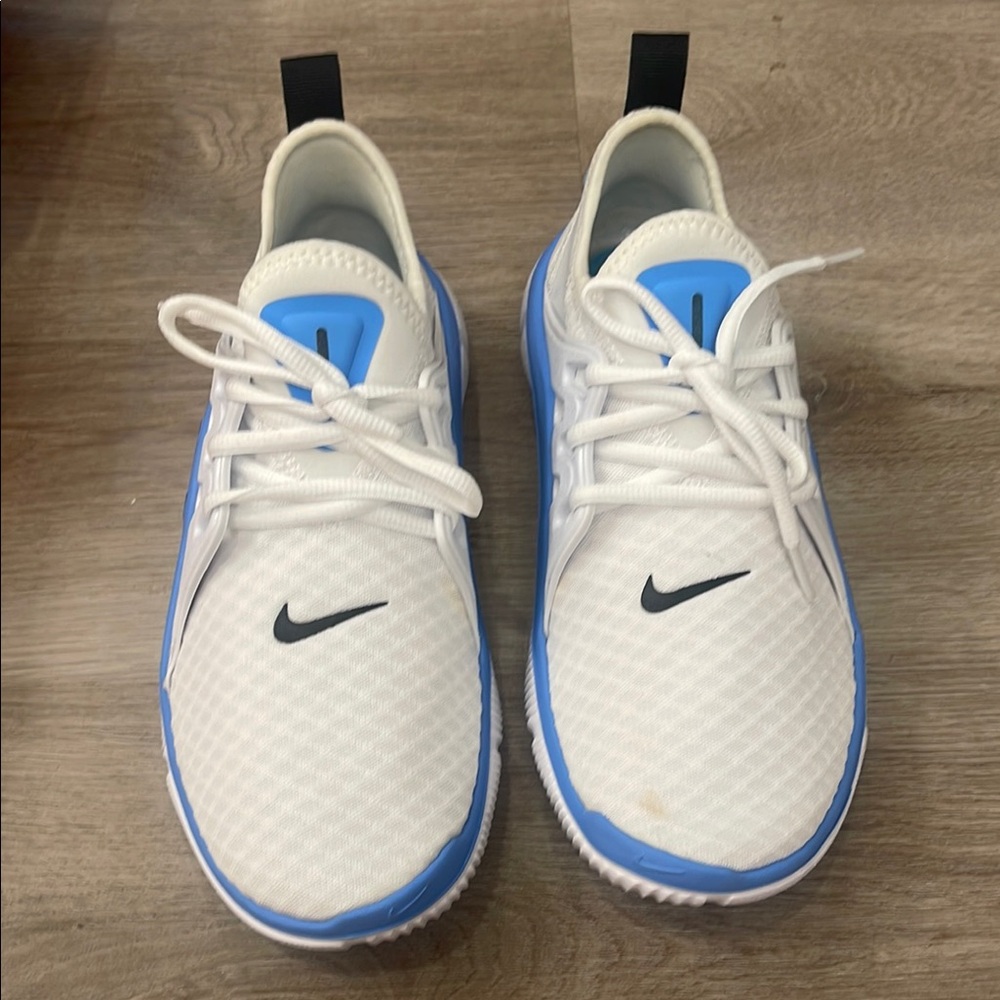 Nike White and Blue Sneakers Modern Athletic Design